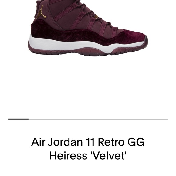 Jordan 11 heiress size 9